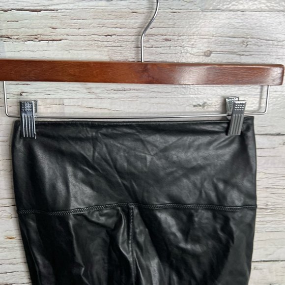 Aritzia Wilfred Free Faux Leather Daria High Waist Skinny Leggings Black Sz Smal - Picture 4 of 9